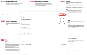 Worksheets from UX workshops